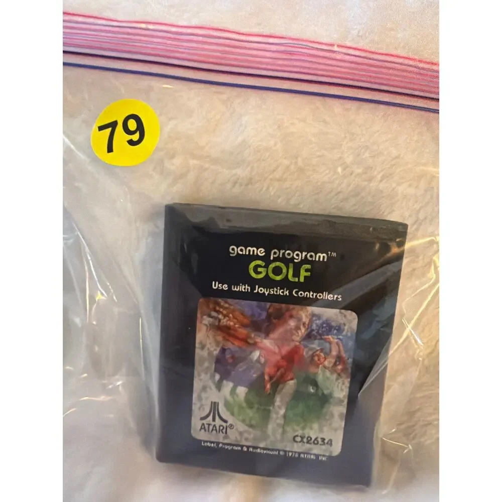 Vintage Atari 2600 Golf CX2634 Video Game Cartridge 1978 Sports Game